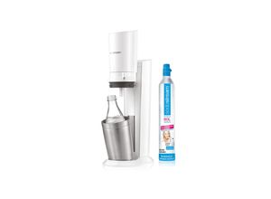 8719128111254 - SodaStream Crystal 20 weiß Wassersprudler inkl 1 Glaskaraffe + 1 Zylinder