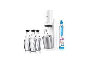 8719128111292 - SodaStream Crystal 20 white inkl 3 Glaskaraffen + CO2-Zylinder