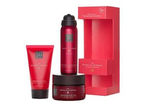 8719134139846 - Rituale The Ritual Of Ayurveda Geschenkset Balancing Body Cream 70 ml + Harmonizing Foaming Shwer Gel 50 ml + Rejuvenating Body Scrub 125 g 1 Stk