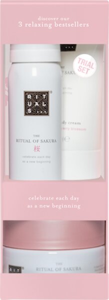 8719134142891 - Rituale The Ritual Of Sakura Geschenkset Magic Touch Body Cream 70 ml + Sensational Foaming Shower Gel 50 ml + Renewing Body Scrub 125 g 1 Stk