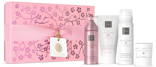 8719134184471 - RITUALS Rituale The-Ritual-Of-SakuraSmall Gift Set Body Lotion Mousse 50 ml + Scented Candle 25 g + Body Cream 70 ml + Foaming Shower Gel 50 ml 1 Stk (2099 €   1 Stk)
