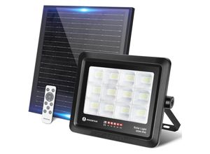 8719138837731 - Aigostar Solarstrahler Außen Mit Fernbedienung 200W LED Strahler Außen Solar Kaltweiß 6500K IP65 Wasserdicht Solar Außenstrahler Einstellbare