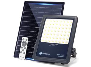 8719138837748 - Solarstrahler mit Fernbedienung300W3000lm6500K kaltweißes Licht IP65 wasserdichter Außenstrahlersehr gut geeignet für AußengärtenTerrassenWege