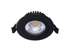 8719157005142 - Noxion LED schwenkbar Slim Spot Schwarz Rund 5W 550lm 60D - 940 Kaltweiß 85mm - IP54 - Dimmbar - Höchste - 4000K - Kaltweiß