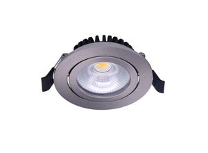 8719157005180 - Markenlos - Noxion led schwenkbar Slim Spot Silber Rund 6W 350lm 60D - 920-930 Dim zuWarm 85mm - IP54 - Dimmbar - Höchste - 730