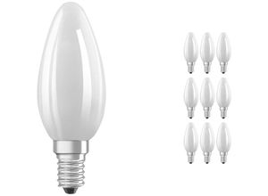 8719157026062 - - Mehrfachpackung 10x Ledvance classic led E14 Kerze Matt 55W 806lm - 827 Extra Warmweiß Dimmbar - Ersatz für 60W - 2700K - Extra Warmweiß