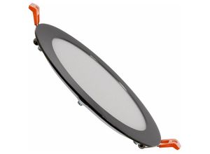 8719157033480 - Led Downlight Rund UltraSlim Schwarz 12W 960lm - 840 170mm - Ausschnitt 155mm - 4000K - Kaltweiß