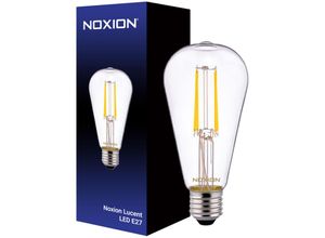 8719157034579 - Noxion Lucent LED E27 Birne Fadenlampe Klar 4W 470lm - 827 Extra Warmweiß Ersatz für 40W - 2700K - Extra Warmweiß