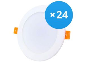 8719157046442 - Markenlos - Mehrfachpackung 24x led Downlight 12W 1080lm 120D - 840 Kaltweiß Ersatz für 1x18W - 4000K - Kaltweiß