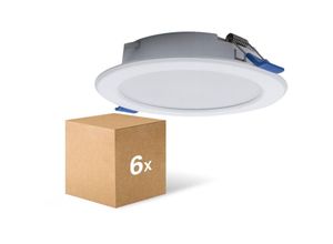 8719157051606 - Mehrfachpackung 6x LED Downlight Pan 6W 480lm 830 Warmweiß 93mm - Ausschnitt 75mm