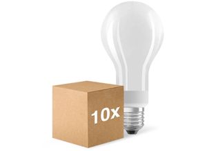 8719157052931 - Mehrfachpackung 10x Ledvance Classic LED E27 Birne Fadenlampe Matt 18W 2452lm - 827 Extra Warmweiß Dimmbar - Ersatz