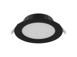 8719157053303 - Markenlos - led Downlight Hera Flat Schwarz 15W 900lm - 827-830-840 cct 176mm - Ausschnitt 150mm