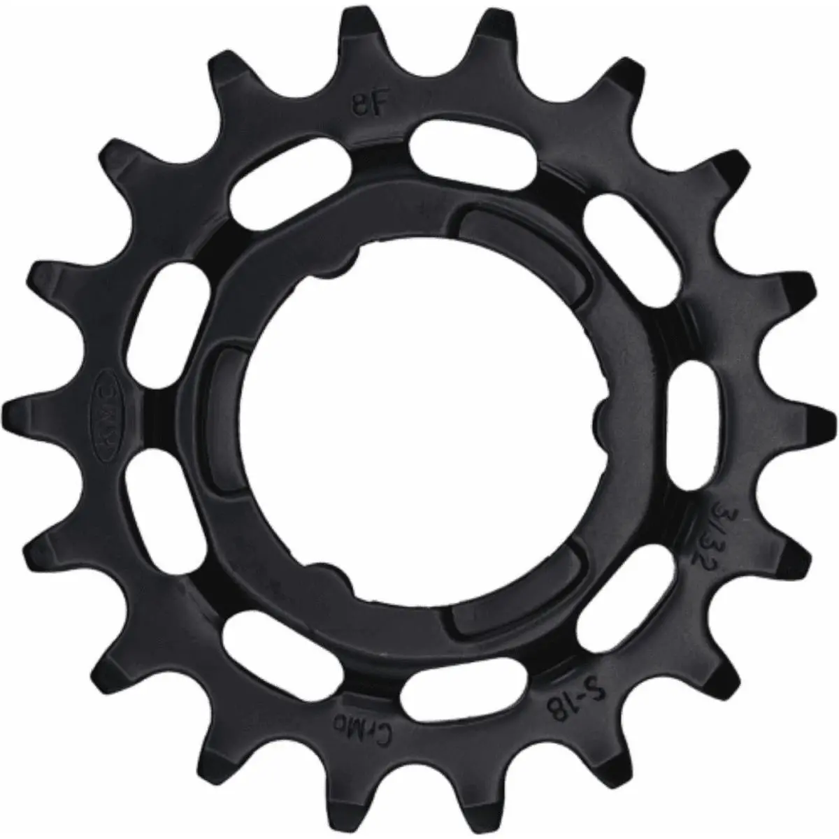 8719189051056 - Shimano 18D 1V Kettenblatt aus verchromtem Stahl für E-Bike - Hohe Effizienz