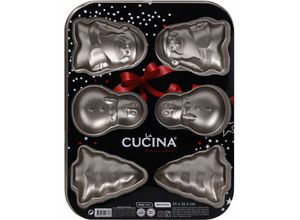 8719202223613 - Weihnachtskuchenform Antihaftbeschichtung Blech 35 x 26 cm La Cucina