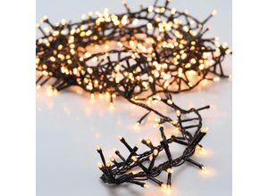 8719202260106 - Led Cluster Lichterkette 11m mit 560 LEDs Warmweiß 3m Stromkabel IP44 Clusterlichterkette Büschellichterkette für Weihnachten Weihnachtsbaum