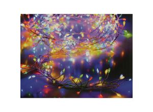 8719202327182 - Girlande aus Silberdraht - Weihnachtsstimmung - mehrfarbig - 100 Mikro-LEDs - 15 m - 71276 - EDM