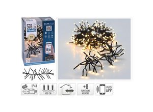 8719202334982 - Weihnachtsbeleuchtung Microcluster 576 LED Warm White - für iOS & Android