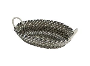 8719202607833 - Home Styling - Aufbewahrungskorb aus Rattan mit Griffen oval