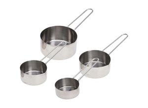 8719202918403 - Excellent Houseware - Messbecher aus Edelstahl 4er-Set Küchenaccessoire