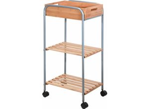 8719202934595 - Excellent Houseware - Trolley Organizer aus Bambus fürs Bad