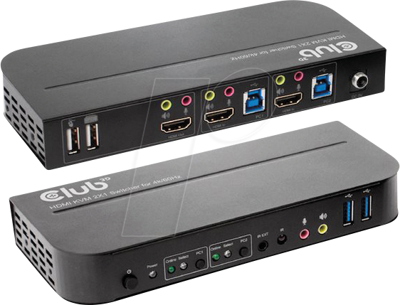 8719214472245 - C3D CSV-1382 - 2-Port KVM Switch HDMI USB Audio