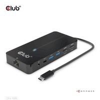 8719214472269 - CLUB3D USB Gen1 Type-C 7-in-1 hub with 2x HDMI 2x USB Gen1 Type-A 1x RJ45 1x 35mm Audio 1x USB Gen1 Type-C 100W Female port