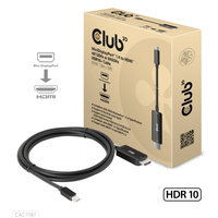 8719214472535 - CLUB3D MiniDisplayPort 14 to HDMI 4K120Hz or 8K60Hz HDR10+ Cable M M 18m   6ft