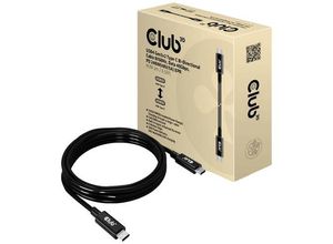 8719214472573 - club3D USB-C® Kabel USB4® USB-C® Stecker 200 m Schwarz CAC-1578