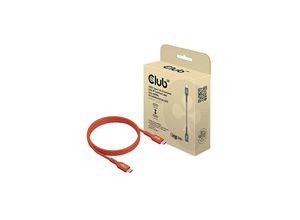 8719214472627 - CLUB3D USB2 Typ-C Bi-Direktionales USB-IF zertifiziertes Kabel 480Mb PD 240W(48V 5A) EPR St St 1m