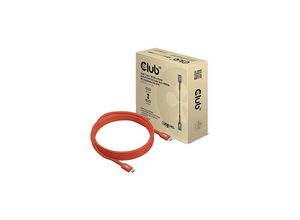 8719214472641 - Usb 20 Typ-C Kabel Bidirektional usb-if 480Mb pd 240W St St 4m orange (CAC-1515) - Club 3d