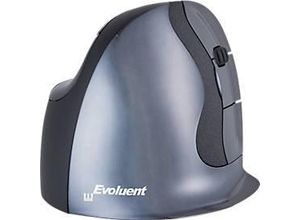 8719274673040 - BakkerElkhuizen Evoluent D Ergonomische Maus USB Anthrazit 6 Tasten 800 dpi 1600 dpi 2400 dpi 3200 dpi Ergonomisch