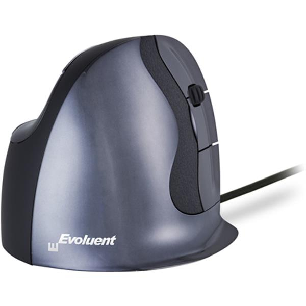 8719274673057 - Vertikalmaus BakkerElkhuizen Evoluent D small ergonomisch USB 5 Tasten inkl Scrollrad verchromt