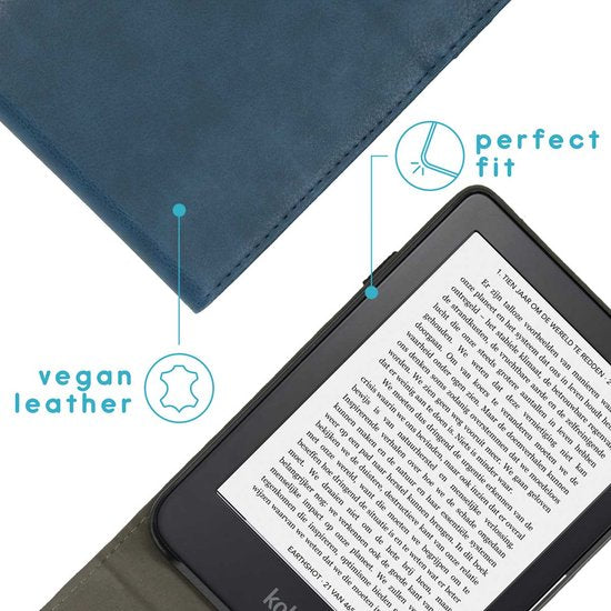 8719295485769 - imoshion Ereader Hülle   Case passend für Kobo Clara 2E   Tolino Shine 4 - imoshion Stand Flipcase - Dunkelblau