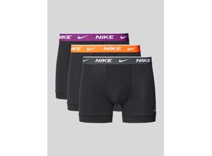 8719312471454 - NIKE Everyday Cotton Stretch Pants 3er Pack Logo-Bund für Herren schwarz L