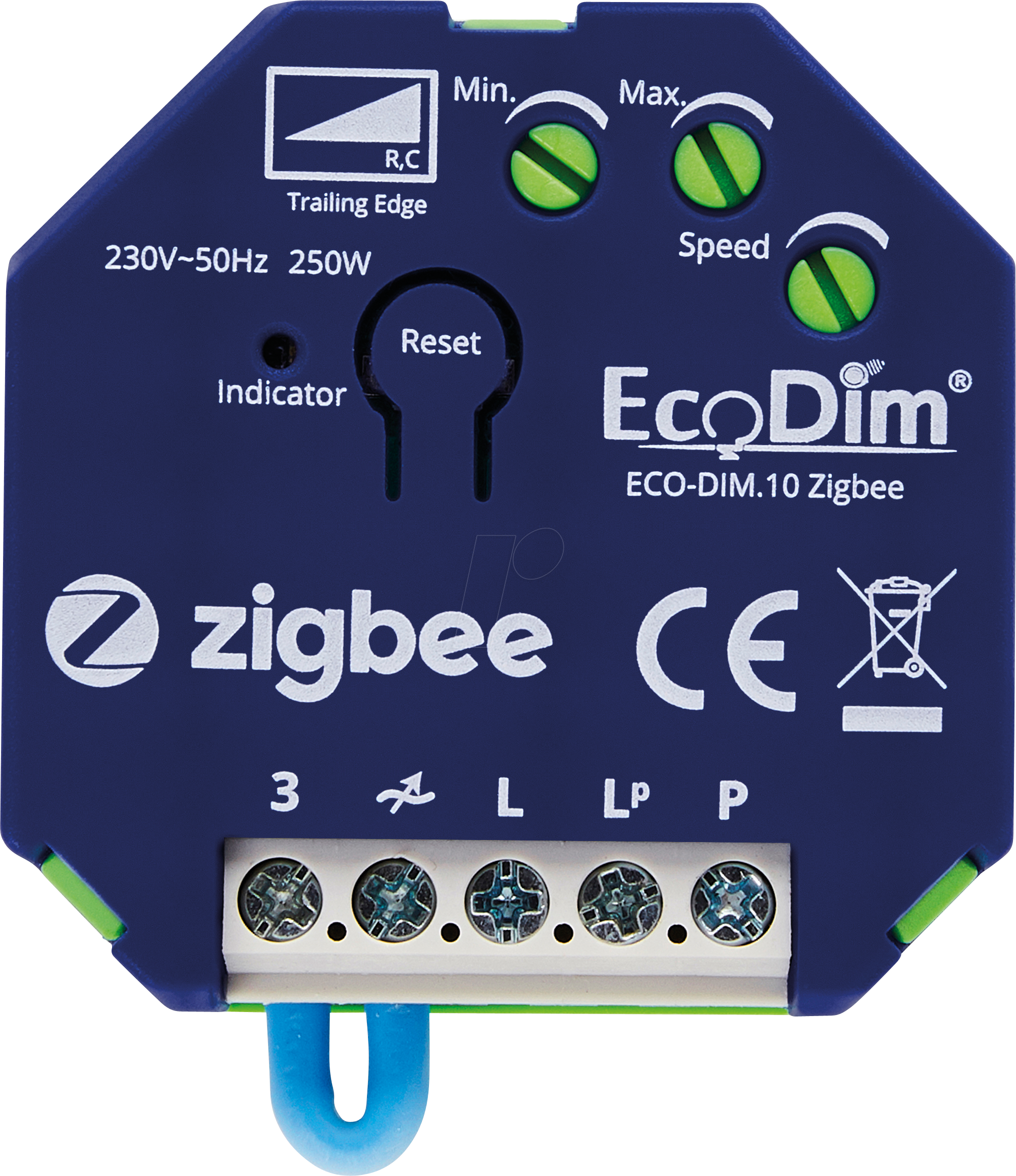 8719322371775 - Ecodim Zigbee Smart LED-Einbaudimmer - 0-250 Watt - Phasenanschnitt - Kompatibel mit Funkschalter - ECO-DIM10 Zigbee