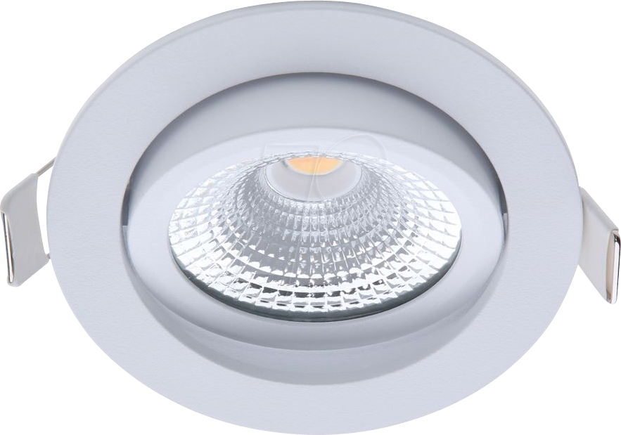 8719322372178 - EcoDim LED Einbaustrahler dim to warm rund in Weiß 5W 450lm IP54 - white