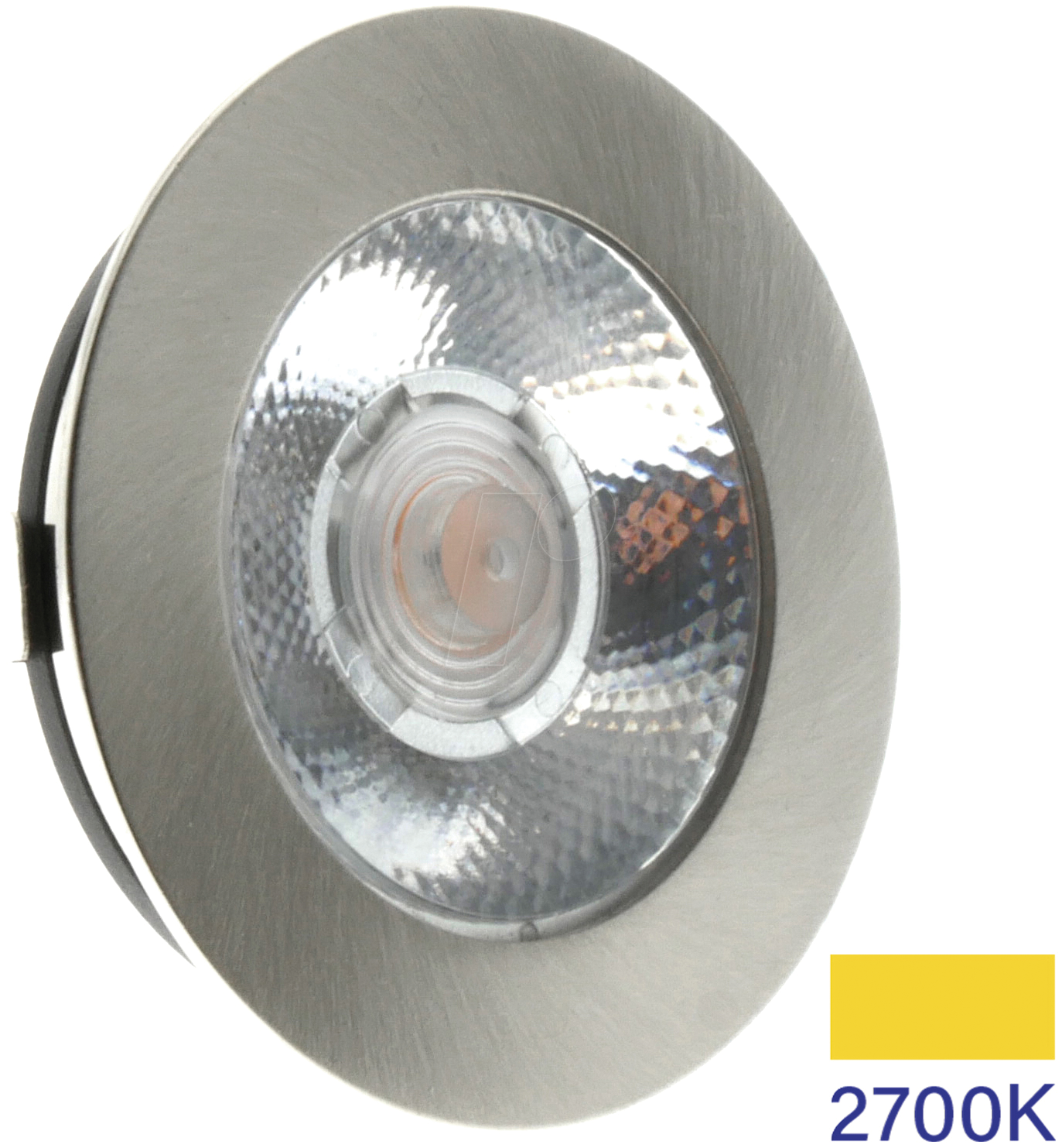 8719322372918 - ECO-DIM 10045 - LED-Möbelstrahler 3 W 2700 K 240 lm dimmbar rund nickel