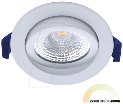 8719322374851 - ECO-DIM 10081 - LED Einbaustrahler dimmbar 5 W 520 lm CCT rund weiß