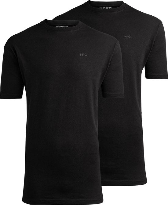 8719325311037 - Herren T-Shirt Schwarz | 2er-Pack | Basics aus 100% Baumwolle | Rundhalsausschnitt   O-Ausschnitt | Größe XL | New York | Herren Basic T-Shirt Größe XL