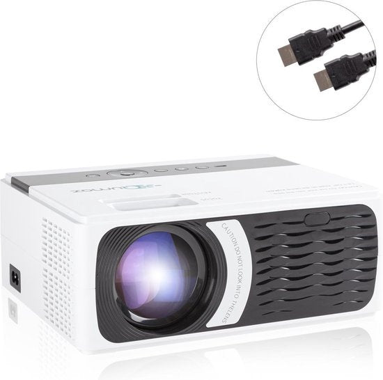 8719325661415 - Pro Mini Beamer met HDMI kabel - Projector Beamer - Compact En Draagbare Beamer - Mini Projector - Ervaar De Ultieme Filmbeleving - 4000 lumen