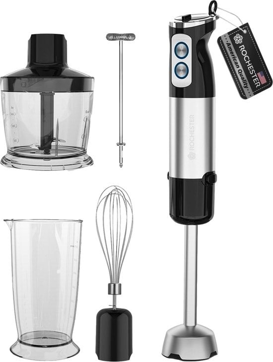 8719325661774 - 5-in-1 Stabmixer-Set - Zerkleinerer - 7 Geschwindigkeiten - 600 W - inkl Zubehör