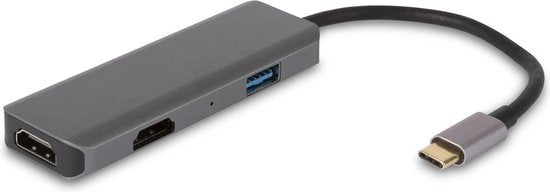 8719325901603 - EV09 - 3 in 1 USB C Hub - 2x HDMI - USB-A 30 - 4K 60Hz - Plug & Play 8719325901603 - EV09 - 3 in 1 USB C Hub - 2x HDMI - USB-A 30 - 4K 60Hz - Plug & Play