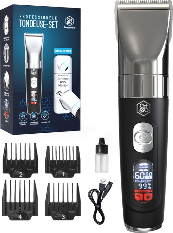 8719326668352 - Beeperfect® Clippers Men - Haarschneider - Haarschneider Männer Kopfhaar - Trimmer für Kopf & Bart - Haarschneider - Trimmer