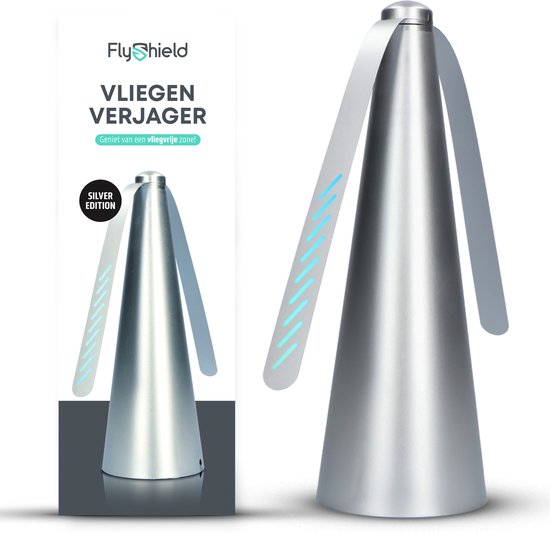 8719326795478 - - Tischfliegendetektor mit USB - Anti-Fliegen-Ventilator - Fliegenfänger - Fliegenventilator - Silber