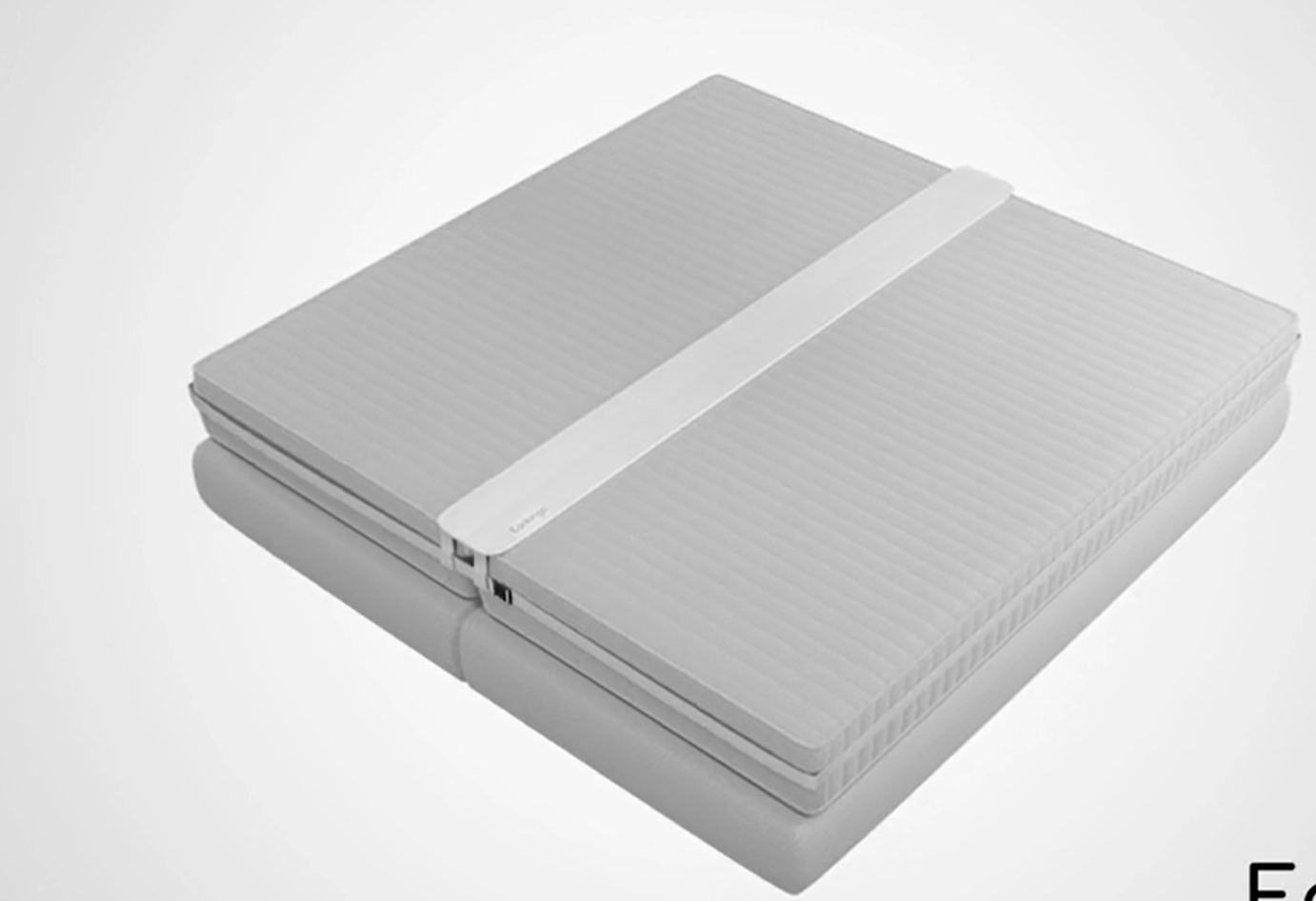 8719327193808 - Matratzenkeil mit Band Bett Binder - Love Bridge 200x20x7cm T Stück - Doppelte Befestigung für die Umreifung Hilft Rutschen Matratze und beseitigt Naht - Matratzenkeile einschließlich Decke Clips