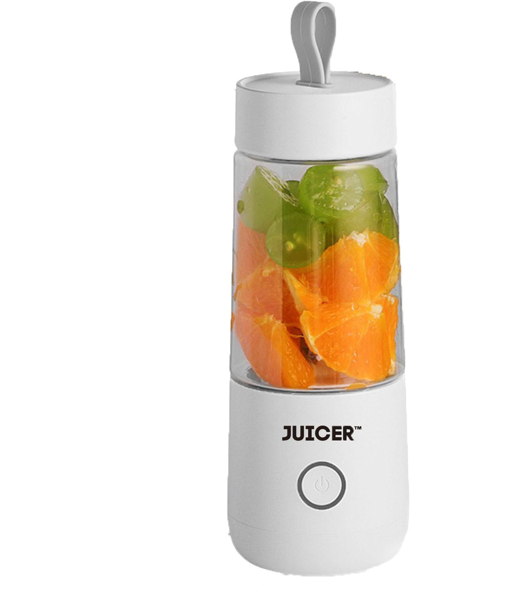 8719327228234 - JUICERâ¢ Original Smoothie maker   compact Blender - Tragbarer Mixer mit Akku Batterie â€ USB Wiederaufladbarer tragbarer Mini-Mixer zum Mitnehmen â€ 350ml - weiß