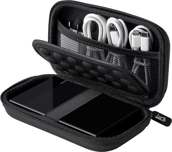 8719327228258 - LURK® Zubehör- und Festplattentasche - Festplattentasche - Tasche in Tasche - Elektronik- Gadget- und Zubehörtasche -