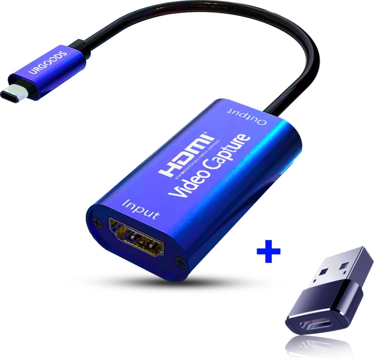 8719327246887 - HDMI Game Capture Karte - Videoaufnahme - HDMI zu USB C - 4k - 1080P HD - Streaming - Mit USB Adapter