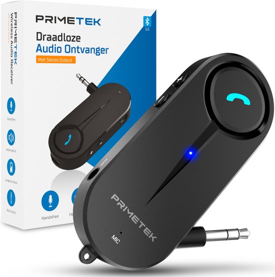 8719327334928 - Primetek® Bluetooth Audio Receiver - BT 50 - Car Kit - Bluetooth-Empfänger - Audio-Adapter Empfänger-Dongle - Autozubehör