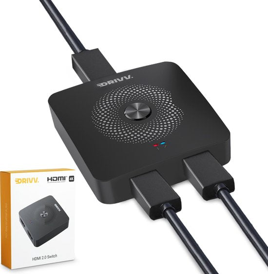 8719327414675 - HDMI-Umschalter - 2-in-1 out   1-in-2 out - Bidirektional - Unterstützt 720p 1080p 4K 3D - Schwarz